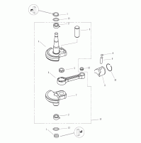 CRANKSHAFT & PISTON 2 Strocks For T3.6